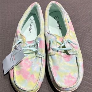 Cat & Jack Pastel Tie-Dye Boat Shoes